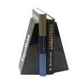 Tall Slant Bookends - Jet Black